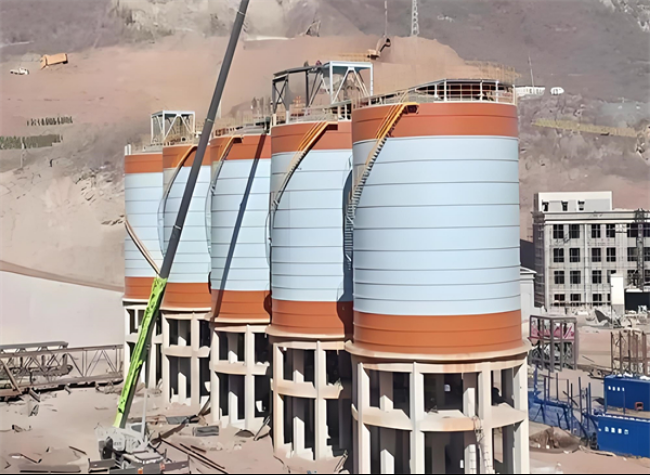 嘉鱼高架钢板仓